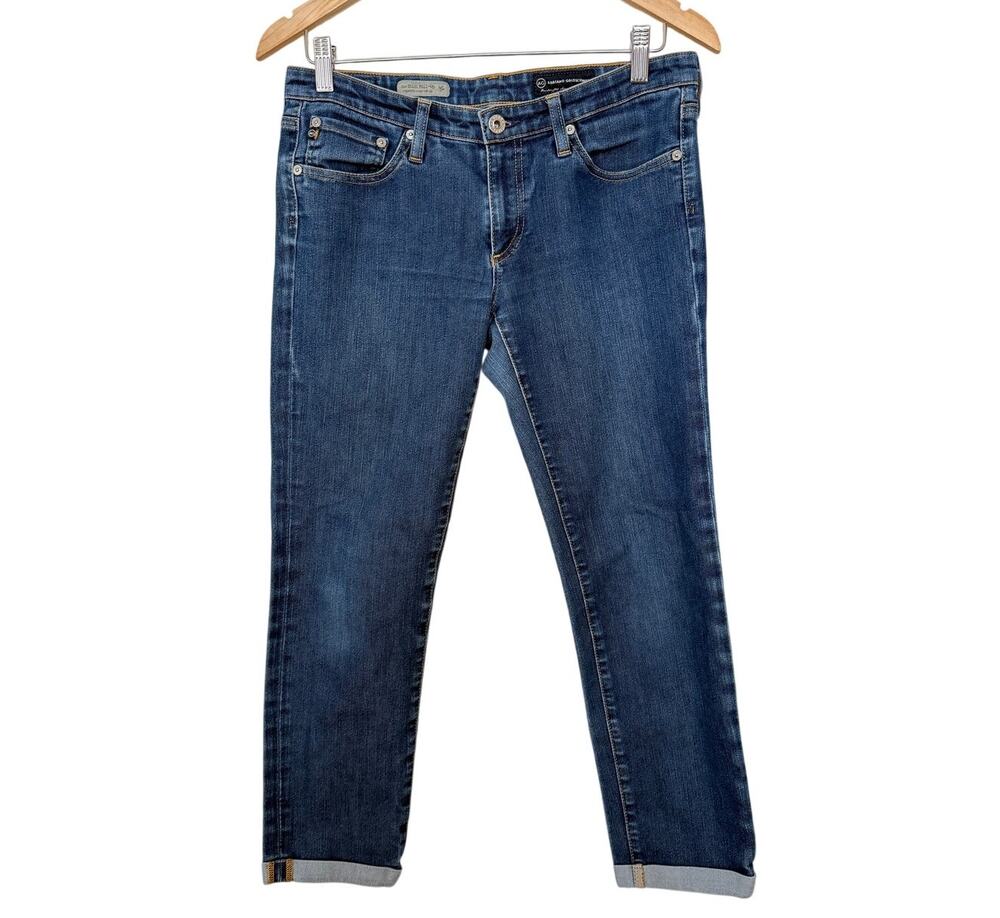 AG Adriano Goldschmied Womens Jeans Blue Mid Rise Stretch Denim Straight Size 29